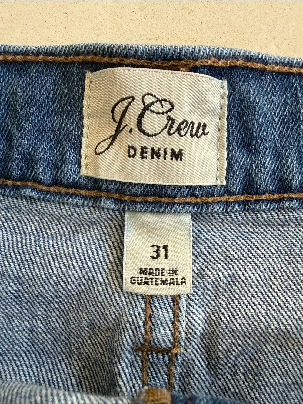 J. Crew Button Fly Denim Mini Skirt 31 - Picture 3 of 5